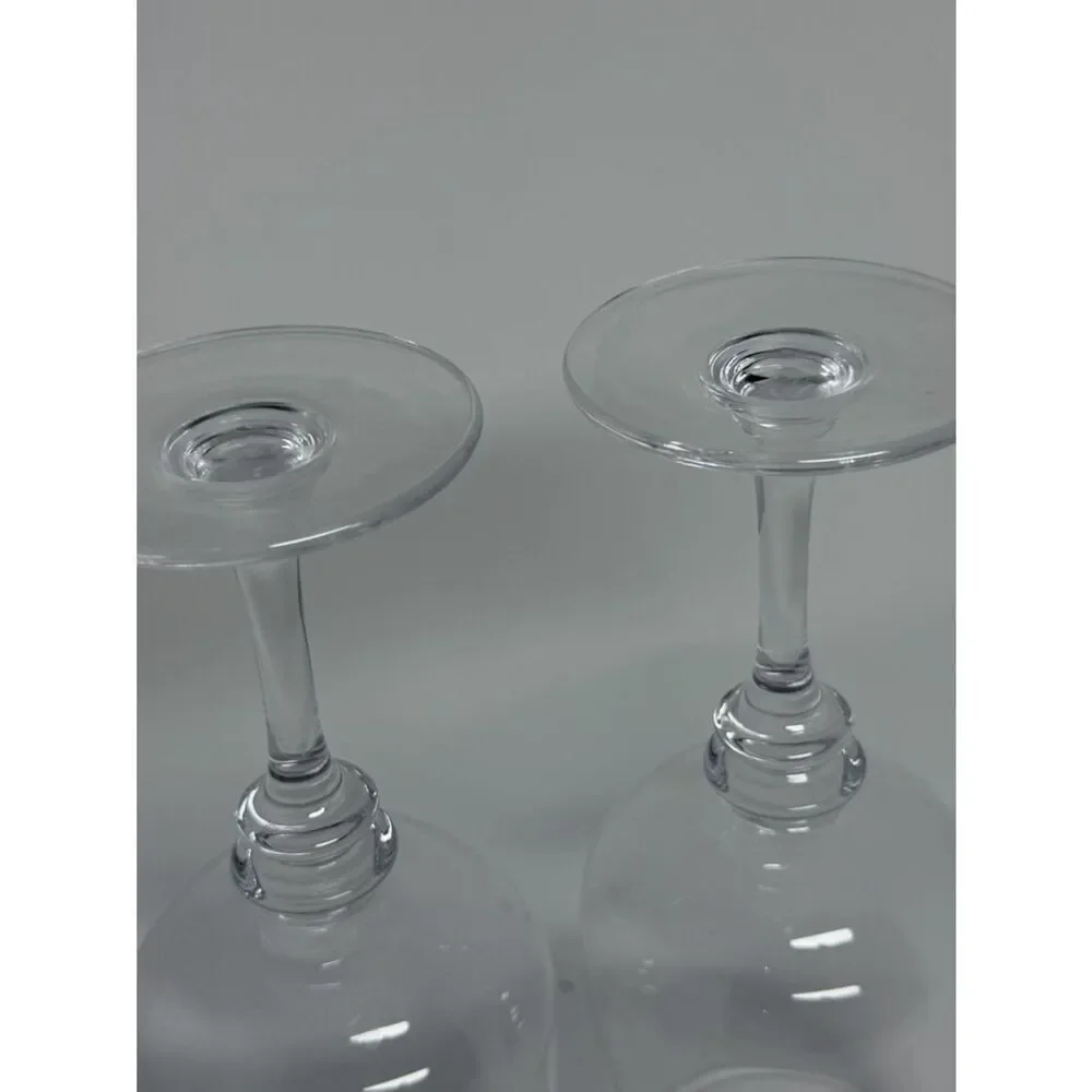 Set of 2 Pottery Barn Claro Stemmed Wine Glasses Goblets